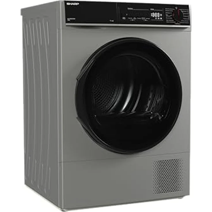 Sharp KD-PRO0S7GSD-DE Wäschetrockner, 10 kg, Energieeffizienzklasse D, WiFi, 15 Programme inkl. 20-Minuten-Schnelltrockenprogramm, Silber – Bild 2