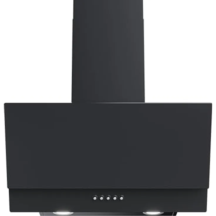 Heinrich´s HEINRICHS Dunstabzugshaube, 60cm Abluft/Umluft, 300m³/h Saugkraft, LED Beleuchtung, Aktivkohlefilter, 69W Leistung, Schwarz