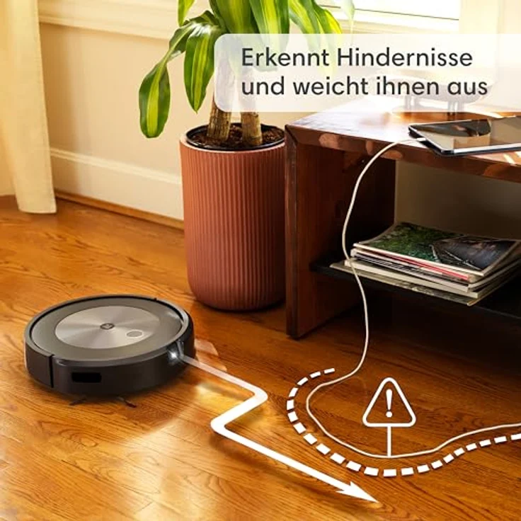 iRobot Roomba Combo j5 (j5176) Saug- und Wischroboter, Kartierung und PrecisionVision Navigation, 4-Stufen-Reinigung, Objekterkennung und -vermeidung, Indiv. Anpassung, Sprachassistentenkompatibel – Bild 3