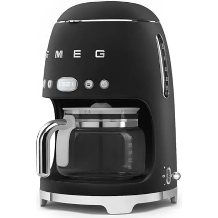 Smeg Filterkaffeemaschine, Anni 50, Schwarz matt, mit AROMA-Funktion, KEEP WARM und AUTOSTART – Bild 2