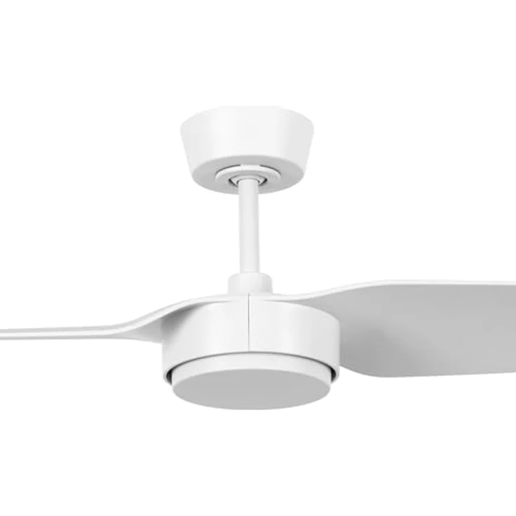 LUCCI AIR Deckenventilator Condor, 2 Flügel 137cm Durchmesser, sehr leiser DC Motor, 6 Geschwindigkeiten, inkl. Fernbedienung (Weiß) – Bild 4