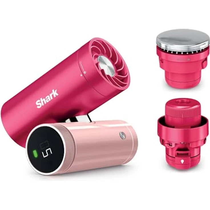 Shark ChillPill 3-in-1 Ventilator mit HydroGo Sprühnebel, InstaChill Kühlplatte & 7,5 m/s Luftstrom – Tragbar für Indoor & Outdoor – Pink – Bild 1