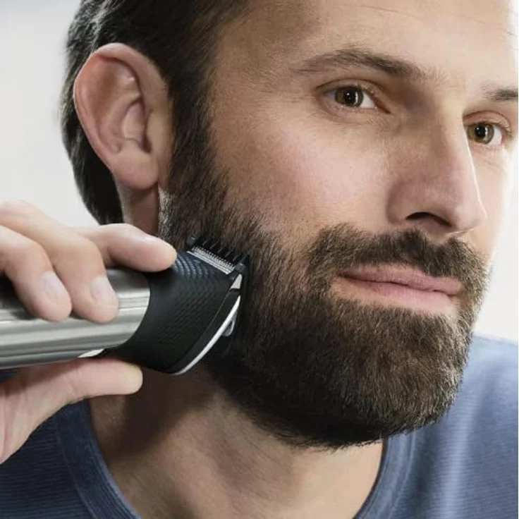 Philips Barttrimmer Series 9000 mit SteelPrecision-Technologie inkl. Bartkammaufsatz und Reiseettui (Modell BT9810/15) – Bild 3