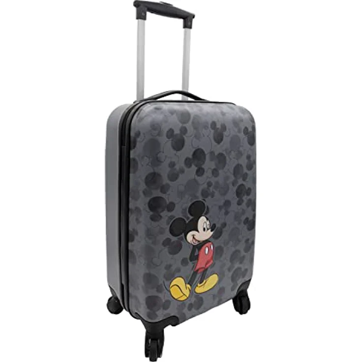 Undercover Kinder Hartschalen Trolley Handgepäck, 4 Rollen, 21 x 56 x 35 cm - 36 l, Motiv: Mickey Mouse – Bild 2