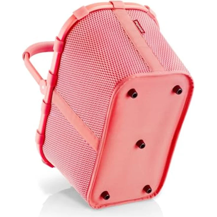 REISENTHEL® carrybag frame mesh, Einkaufskorb in Korall mit 22 l Volumen, Aluminiumrahmen und gepolstertem Tragegriff – Bild 5