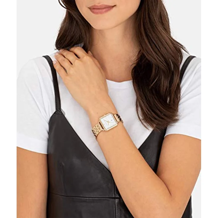 Liebeskind Berlin Armbanduhr LT-0177-MQ IP gold, Damenuhr mit extra-flachem Gehäuse und hochwertigem Edelstahlarmband – Bild 4