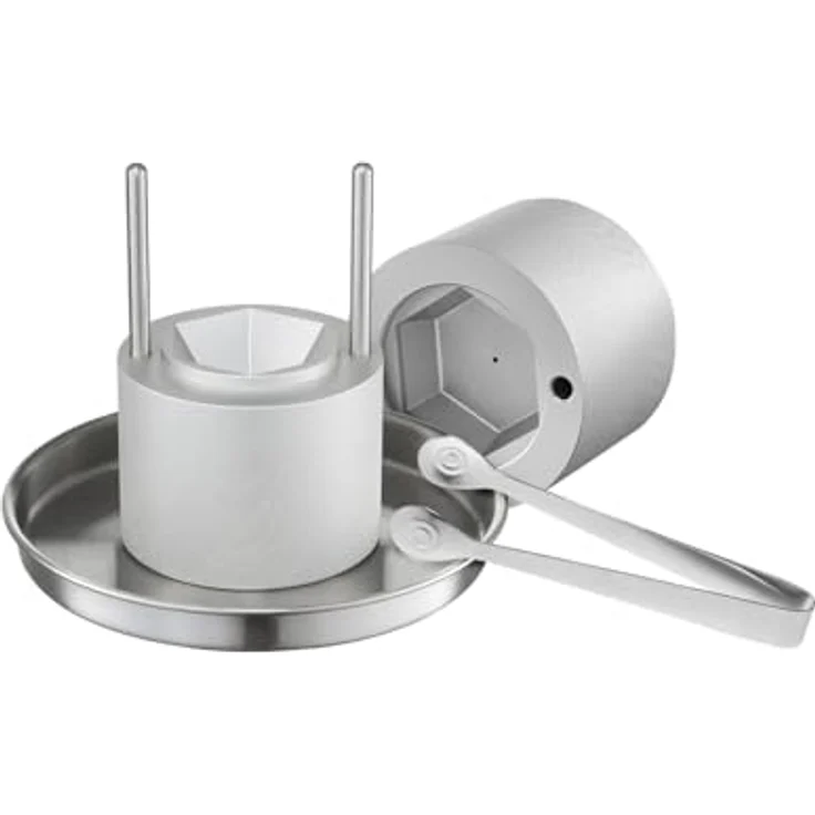 VEVOR Eispresse Eiskugelformer Set 65 mm, Luftfahrt-Aluminium, inklusive Zange & Abtropfschale, Diamond Eisballmaker für Whisky und Cocktails – Bild 1