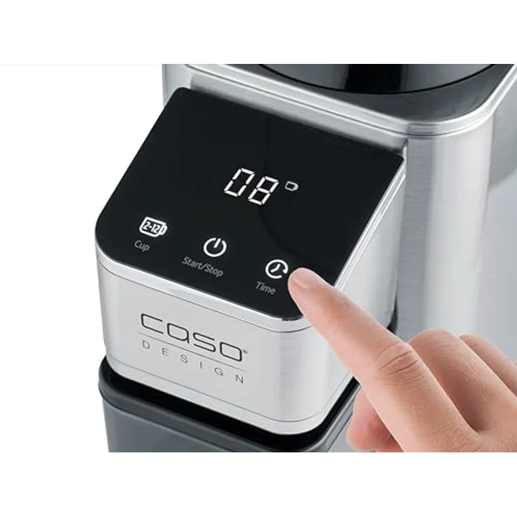 Caso Coffee Grinder Barista Chef Inox 150 W Coffee beans capacity 250 g Number of cups 12 pc(s) , Kaffeemühle, Silber – Bild 9