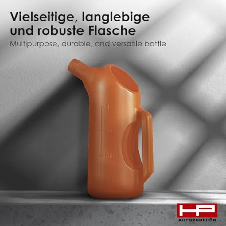 HP-AUTOZUBEHÖR Messbecher Kunststoff-Meßkanne 11370, öl- und säurebeständig mit Maßanzeige und großer Einfüllöffnung, lebensmittelecht und kraftstoffresistent – Bild 2