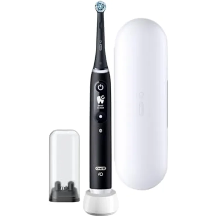 Braun Oral B iO 6N Black Onyx Elektrische Zahnbürste mit Mikrovibrationstechnologie