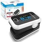 GRUNDIG Pulsoximeter Sauerstoffsättigung Oximeter - Hochpräzises Fingeroximeter Messgerät zur klinisch genauen Bestimmung der Sauerstoff Sättigung im Blut - Finger Messgerät mit Pulsmesser Test - Preisvergleich