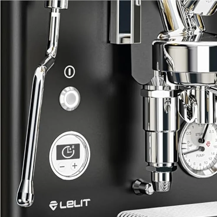 Lelit Bianca V3, Siebträgermaschine mit Dual Boiler, PID-Temperaturregelung und mechanischem Paddle, Schwarz – Bild 4