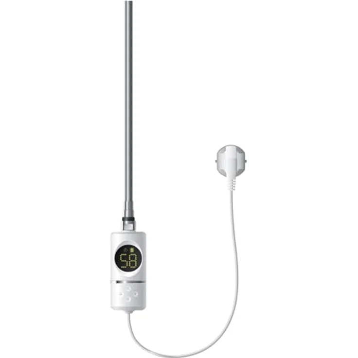 LuxeBath Heizstab 600W Weiß, mit Thermostat und LCD Bildschirm Temperaturregler, korrosionsbeständig, schnelle Aufheizzeit – Bild 1