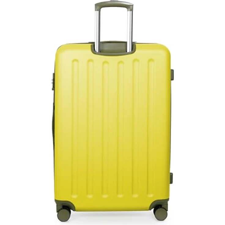 HAUPTSTADTKOFFER Spree, Großer Hartschalen-Koffer mit TSA, 4 Doppel-Rollen, Volumenerweiterung, 75 cm, 119 Liter, Lemon – Bild 5