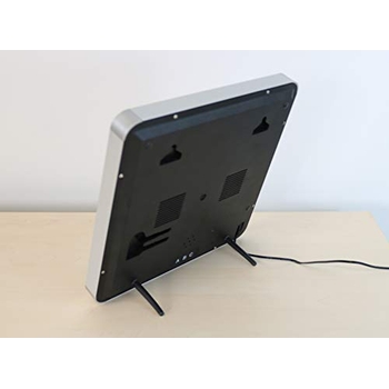 Unilux FLO LED Wanduhr, mit Datum und Temperatur, 28 x 28 cm