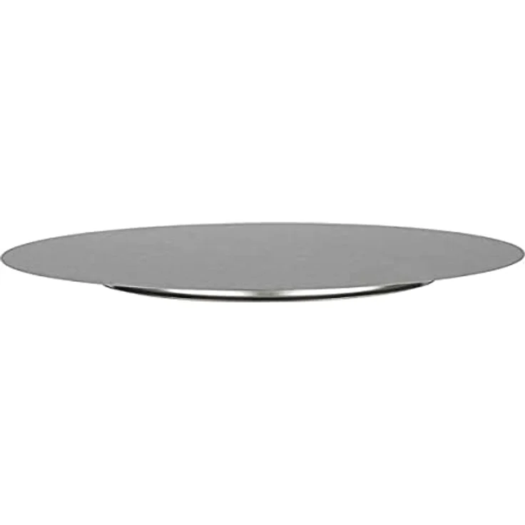 APS 46 Konditorplatte, Kuchenplatte aus Edelstahl, Tortenplatte für Konditoren, schwarze oder weiße Servierplatte für Torten, Durchmesser Ø 31 cm, Silber