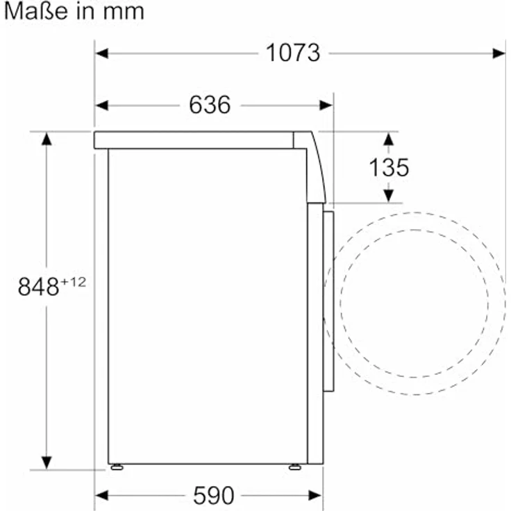 SIEMENS WG44G2F22 iQ500 Waschmaschine 9kg, 1400 u/min, i-Dos Automatische Waschmitteldosierung, Antiflecken-System, smartFinish für weniger Bügeln, Schneller Waschen mit speedPack L, waterPerfect Plus, Unterbau/Freistehend, 84,5 cm Höhe – Bild 3
