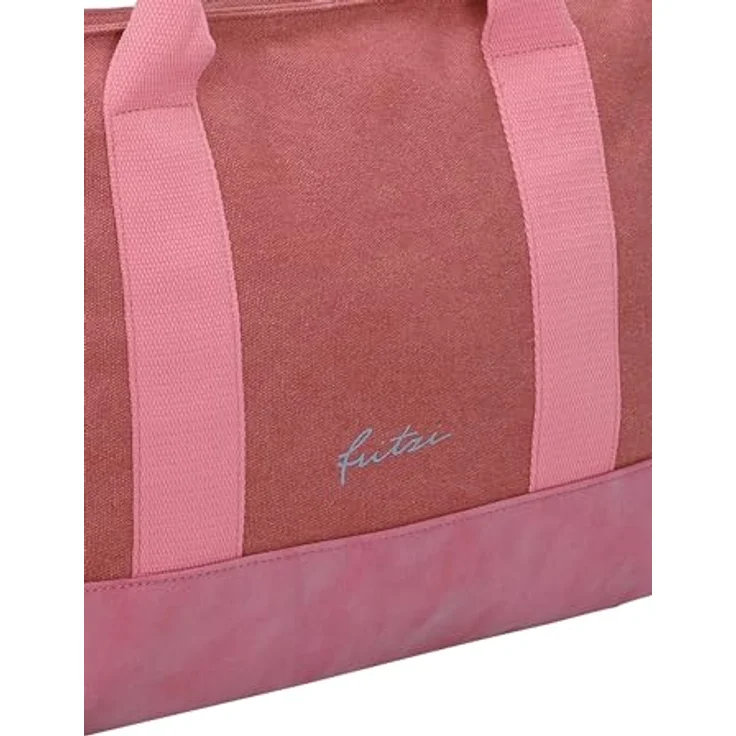 Fritzi aus Preußen Handtasche, Canvas Handtasche 40 cm, Braun, abnehmbarer Schulterriemen für Crossbody-Trageweise – Bild 7