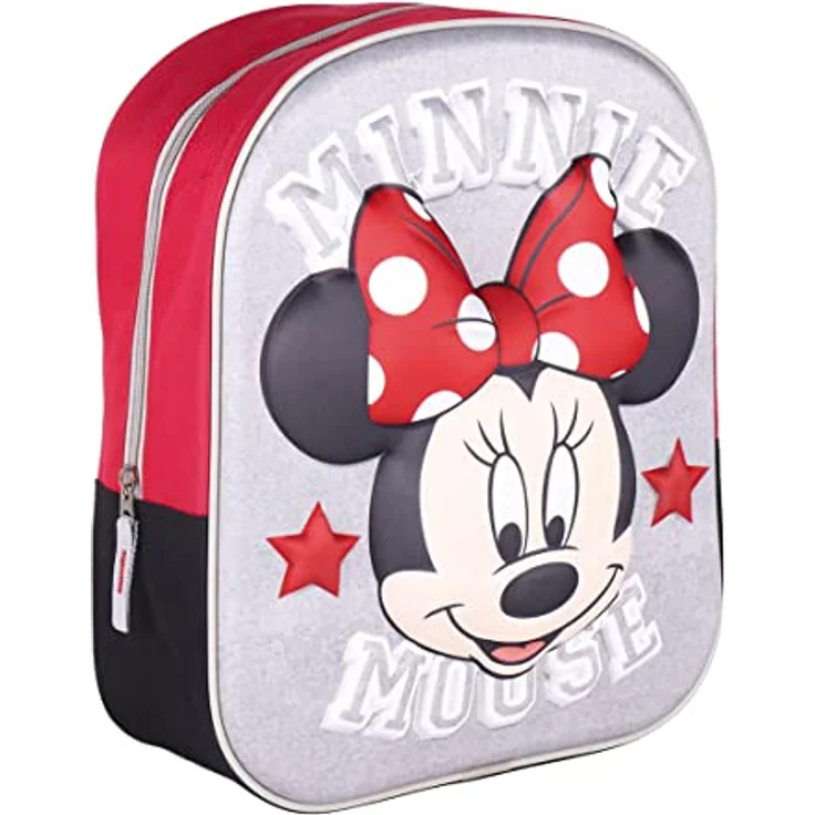 Cerda Daypack Disney Minnie 3D Rucksack, Kindergartenrucksack 31cm mit Einzeltasche für 3-6 Jahre alte Kinder – Bild 1
