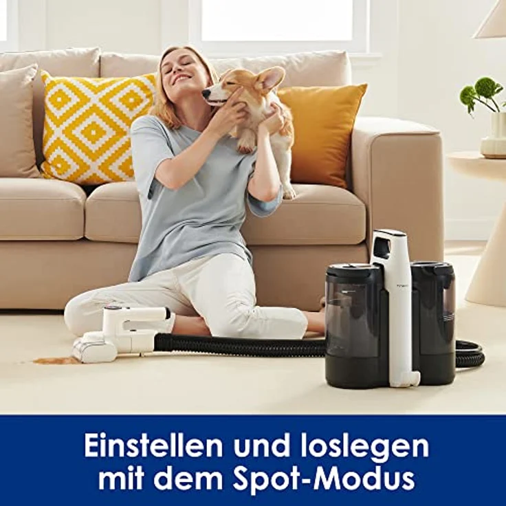 Tineco CARPET ONE Spot Essentials– kabelloser Fleckenreiniger für Teppiche und Polstermöbel – tragbar, leicht, leiser Betrieb, LED-Bildschirm – Bild 2