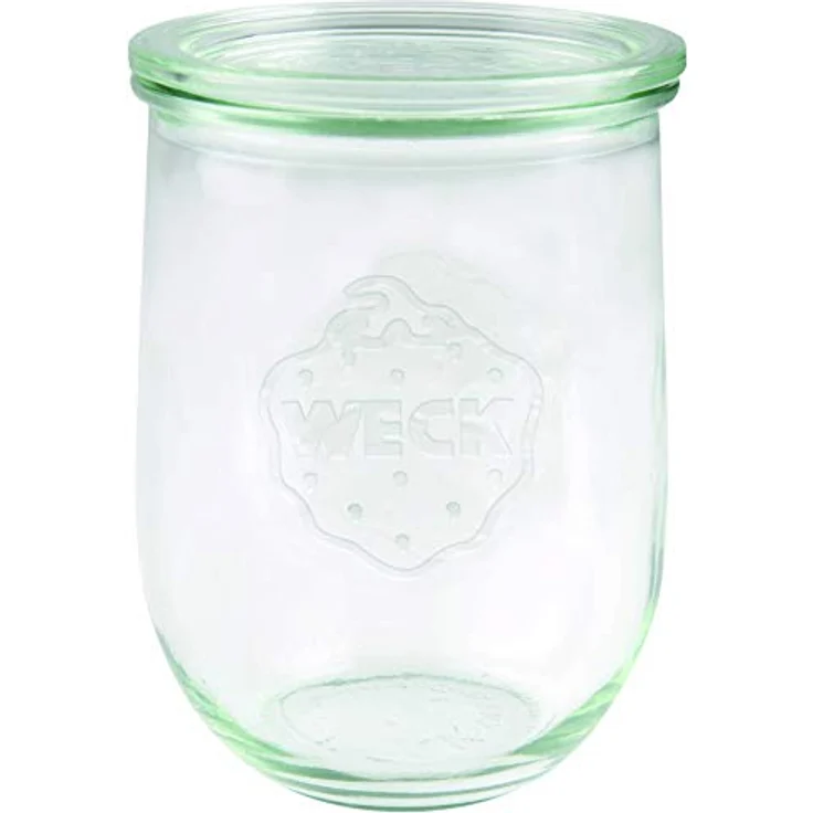 Weck Einkochgläser Tulpenform 1L, Einweckgläser, Rundrandglas mit Deckel – Bild 1