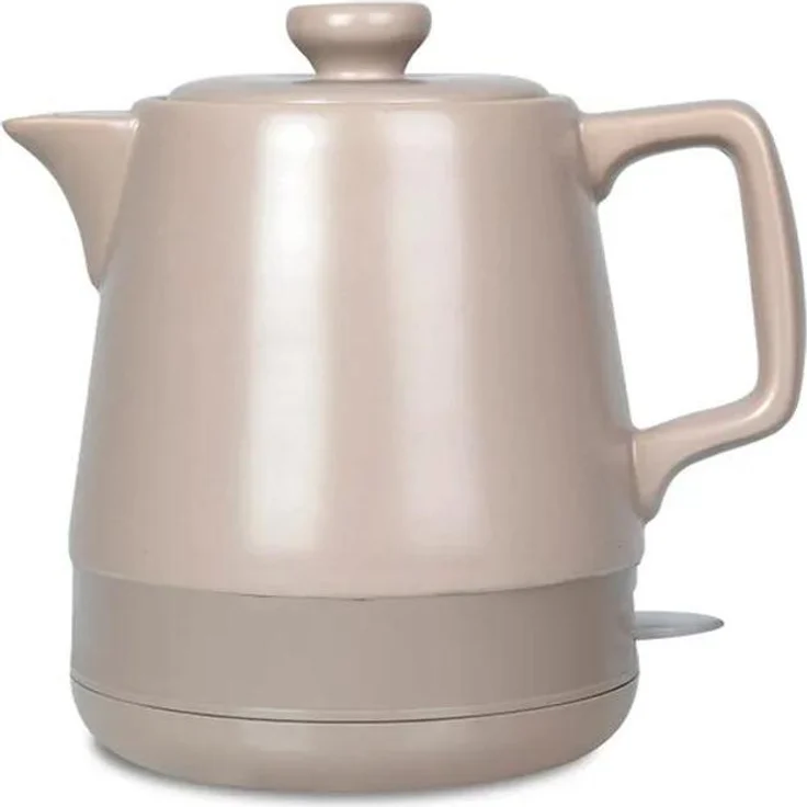 Maestro MR-071, Elektrischer Keramik-Wasserkocher 1,0 l, 1200 W, beige, mit Überhitzungsschutz und Wasserstandanzeige