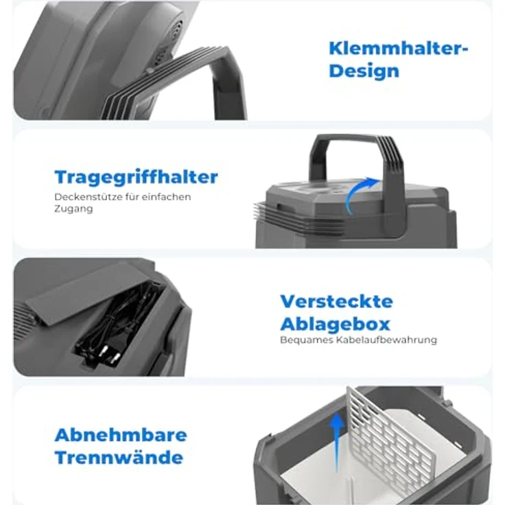 Vpcok Direct Kühlbox Auto 33 L, Elektrische Kühlbox 12V 220-240V, Kühlen und Heizen, Tragbarer Camping Kühlschrank für Autos und Boote, Frischtemperatur 15°C – Bild 3