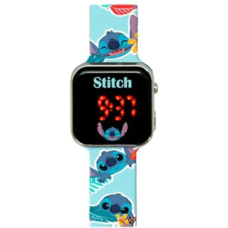 Kids Euroswan Fitnessuhr 86271, Stitch Digitale LED-Uhr mit Kalender und Uhrzeit, verschiedene Modelle