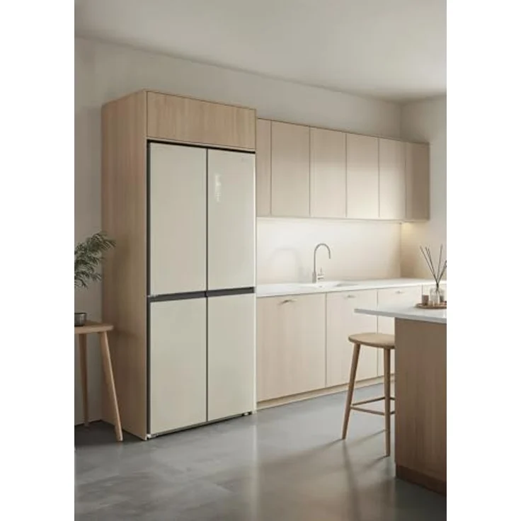 CREATE FRIDGE STUDIO CROSS DOOR 503, Kühlschrank mit 4 Türen, 503L, cremeweiß, No Frost, Urlaubsmodus, antibakterielle Behandlung, Touch-Elektronik, 170W – Bild 2