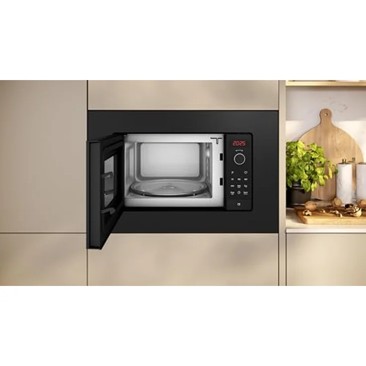 NEFF Einbau-Mikrowelle HLAWG26S3, Mikrowelle, 20 l, Schwarz, 800 W, Touch-Bedienung, LED-Display – Bild 3