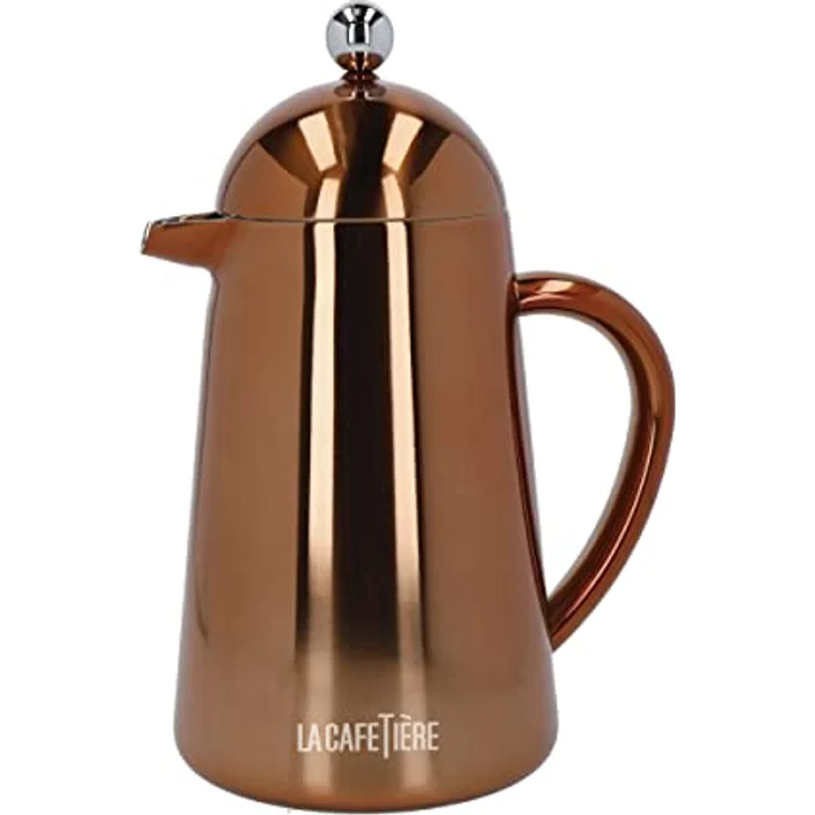 La Cafetière Havana, isolierte Kaffeemaschine für 8 Tassen, Edelstahl mit Kupfer-Finish – Bild 1
