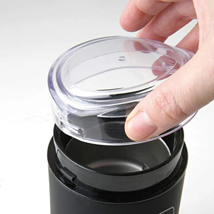 Black + Decker BXCG150E - Elektrische Mühle für Kaffee, Nüsse, Gewürze, Samen. Schnell, 150W, 50g, Behälter und Klingen aus Edelstahl, Schwarz, – Bild 3