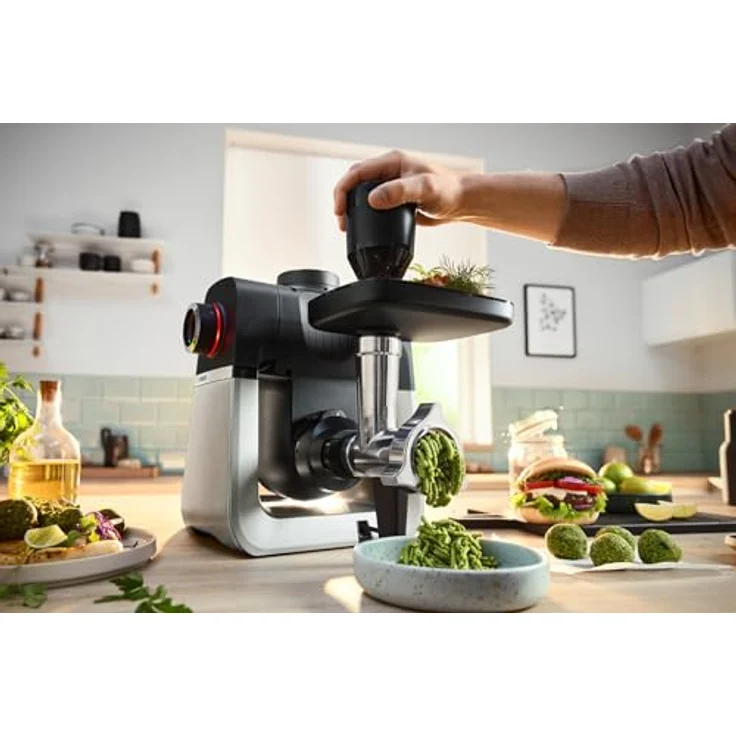 Bosch MUMS6ZS38 Multifunktions-Küchenroboter, INOX/Black, 1600-W-Motor, intelligente Sensorik, präzise Waagen – Bild 4