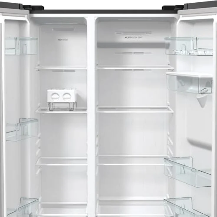 Gorenje NRR 9185 EABXLWD Side-by-Side-Kühlschrank, freistehend, schwarz, NoFrost, Breite 91 cm, Energieklasse E – Bild 14