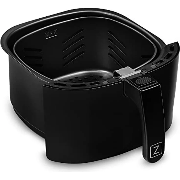 ZEEGMA Knapper Pro Turbo Heißluftfritteuse 1400W, Gesundes & Schnelles Kochen, 8 Programme, Großes Fassungsvermögen 4,5 L, Teflonbeschichtung, Spülmaschinenfest – Bild 5