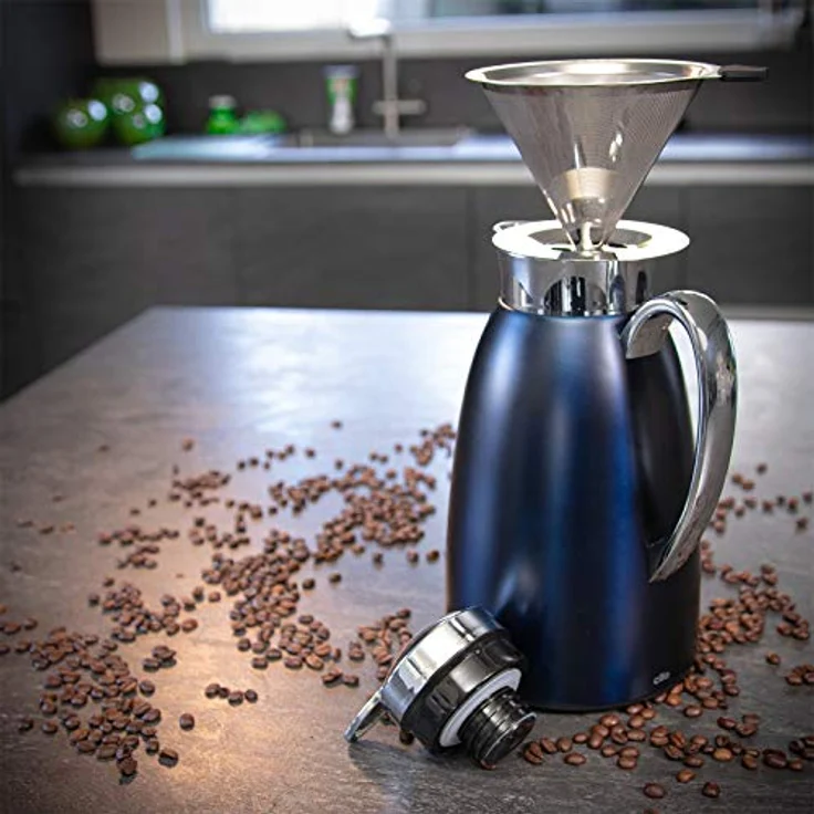 Cilio Handfilter CILIO Dauerfilter für Kaffee aus Edelstahl, mit wärmeisolierendem Griffschutz und doppellagigen Poren – Bild 4