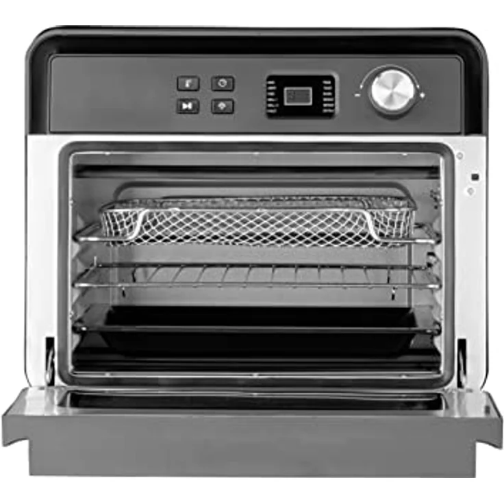 Caso Design AirFry Chef 1700 Heißluftfritteuse, ohne Fett, 1700 Watt, 22 Liter, 12 Automatikprogramme, Timer, Innenraumbeleuchtung, schwarz – Bild 6