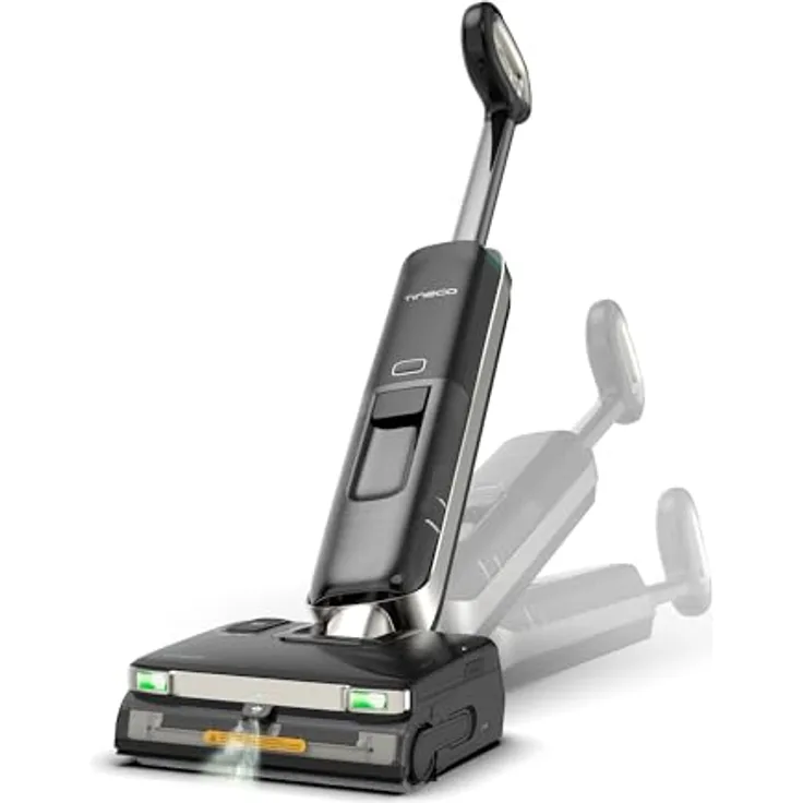 Tineco Floor ONE S9 Master, Nass Trockensauger mit StreakFree-Abzieher, ThermoBlast-Tech, 9,9 cm flaches Gehäuse, 23kPa Saugkraft, Flashdry-Selbstreinigung und 150° DustReveal-Licht