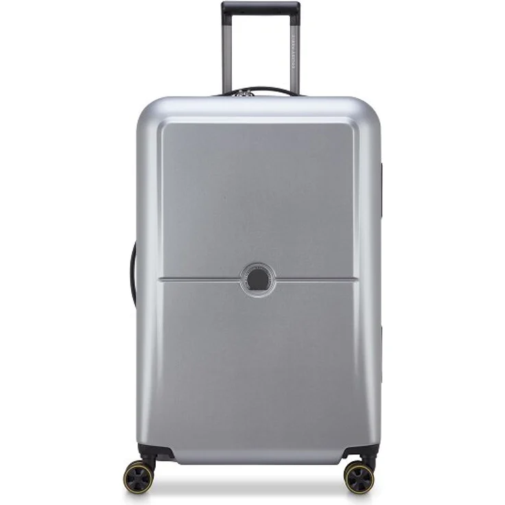Delsey Paris Turenne 2.0, 76 cm 4 Rollen Trolley aus 100% Polycarbonat, silberfarben
