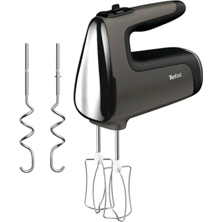 Tefal HT654E38 Powermix Silence Hand Mixer with Pivoting Bowl 2.5 L 600 W Black