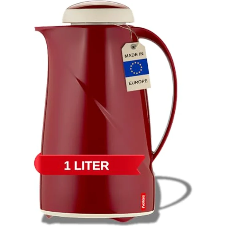 Helios Wave Kunststoff-Isolierkanne, rot, 1 Liter – Bild 2