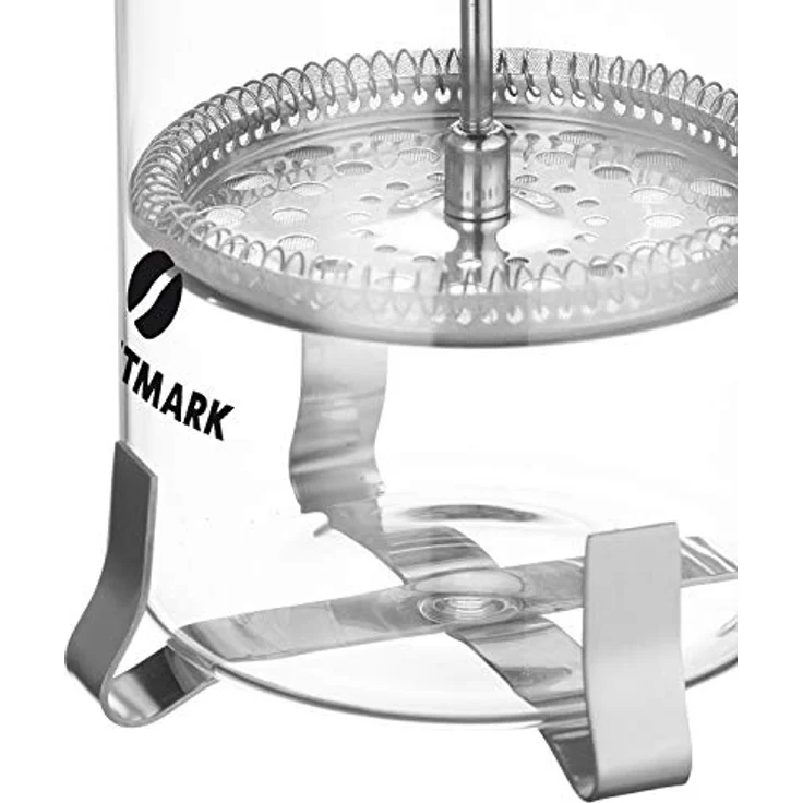 Westmark Kaffeebereiter French Press, 1 Liter, Glas-Rostfreier Edelstahl, Brasilia, Silber-Schwarz, 24722260 – Bild 6
