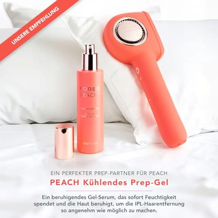 FOREO PEACH 2 Pro Max IPL Haarentfernungsgerät – Fortschrittlicher Epilierer mit 5 Intensitätsstufen, Silikonschild und 360° Hautkühlung für glatte Haut an Gesicht & Körper – Bild 4