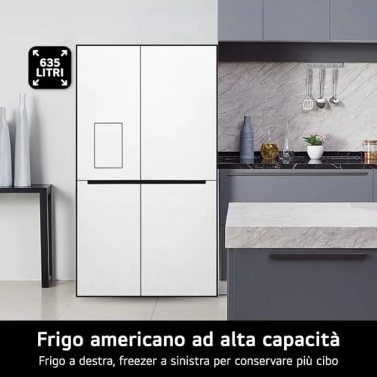 LG GSBC40PYPE Amerikanischer Kühlschrank, 635 L, Linear Cooling, Total No Frost, Silber – Bild 4