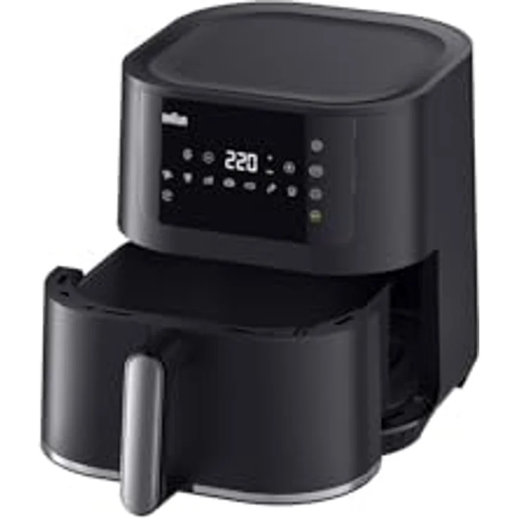 Braun MultiFry 5 HF5030 Digitale Heißluftfritteuse, 6L Airfryer mit 8 Programmen, 1700W, Touch-Bedienung, spülmaschinenfester Korb, Schwarz – Bild 2