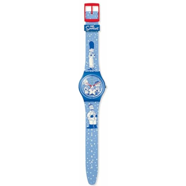 Swatch The Simpsons Gent SO28Z126 Tidings of Joy, Armband, gelb – Bild 2