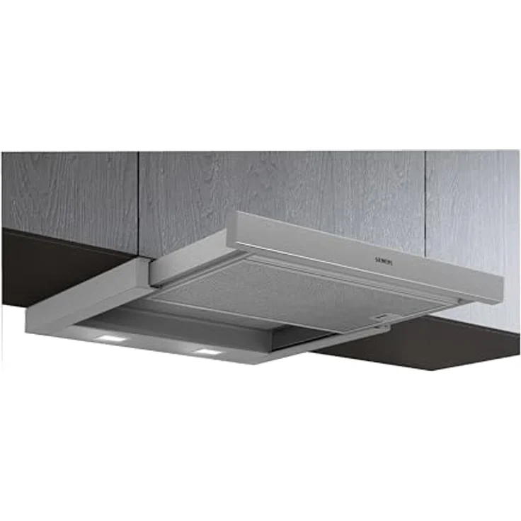 Siemens LI63LB526 Flachschirmhaube, silbermetallic, mit 2 Leistungsstufen und LED-Beleuchtung – Bild 2
