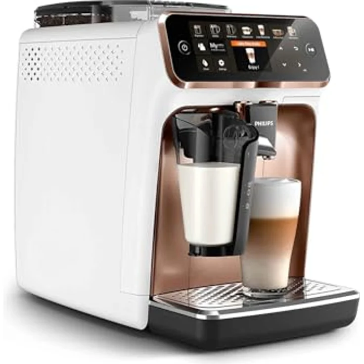 Philips Kaffeevollautomat EP5443/70 5400 Series, 12 Kaffeespezialitäten, Chromdesign, mit LatteGo-Milchsystem und TFT-Display – Bild 2