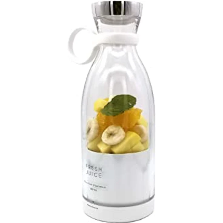 vitaliano Mixer Smoothie Maker to go, 350 ml, deutsche Anleitung, kabellos tragbar in Flaschenform & USB Ladestation für frische Smoothies, Babynahrung beim Picknick, Sport, Urlaub oder im Büro – Bild 1