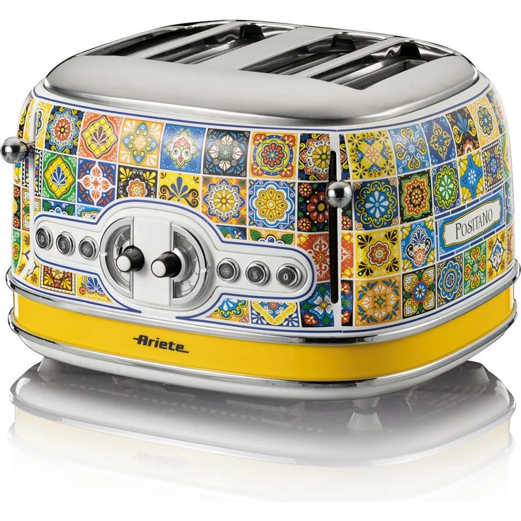 Ariete Toaster 156PO Positano, 4 Schlitze - Inspiriert von den Mosaikmustern und Farben des Meeres – Bild 1